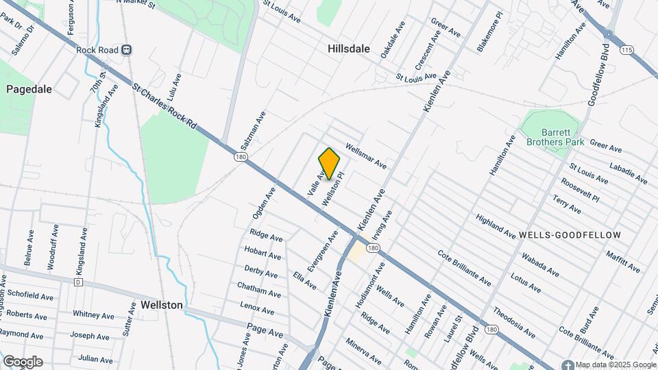 1527 Wellston Ave Map and Location Details