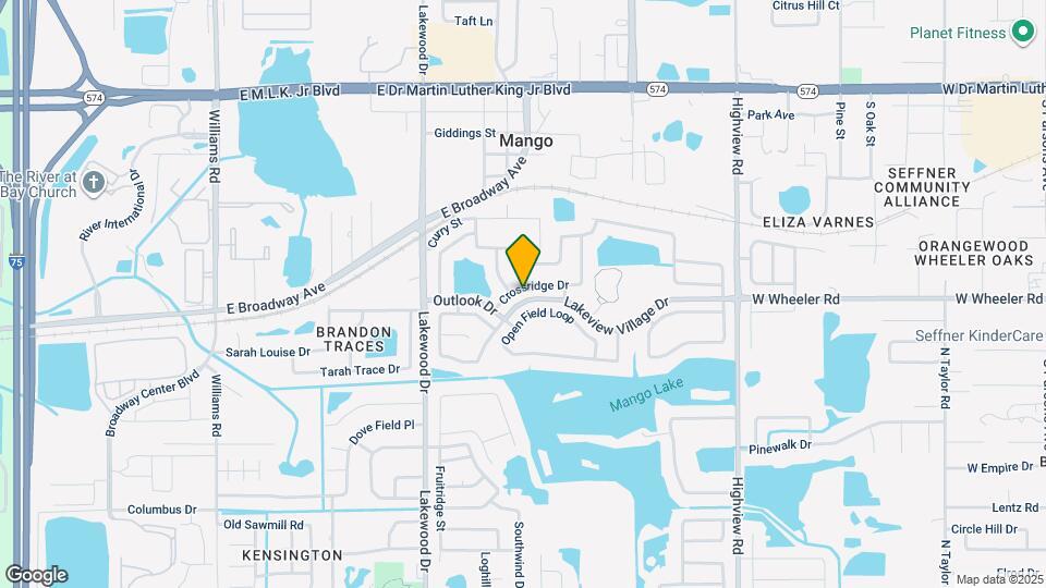 1625 Crossridge Dr Mapa y Detalles de la Ubicación