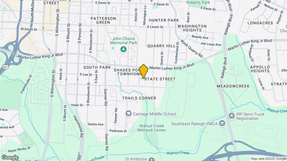 1104 Spaulding St Map and Location Details