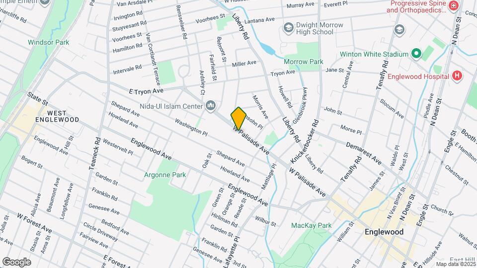 336 W Palisade Ave Mapa y Detalles de la Ubicación