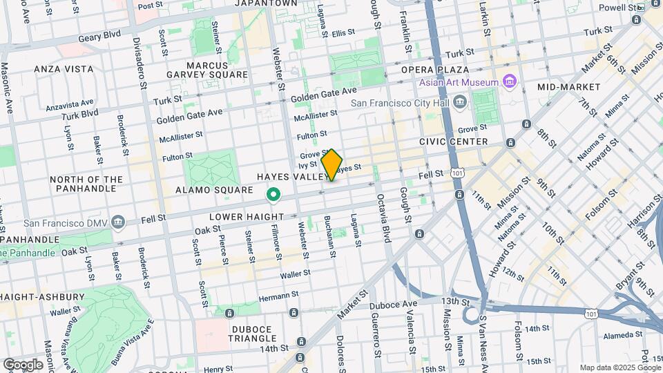 566 Fell St Mapa y Detalles de la Ubicación