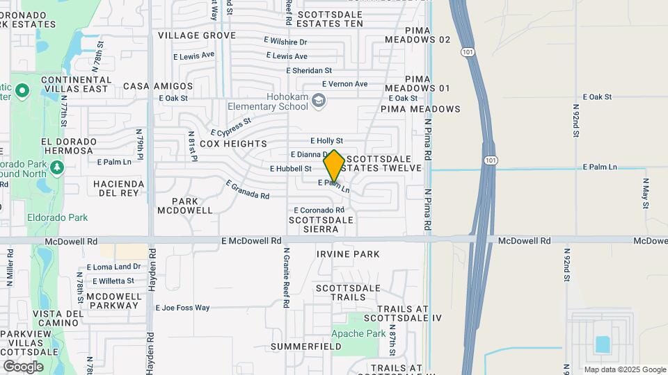 8617 E Palm Ln Map and Location Details