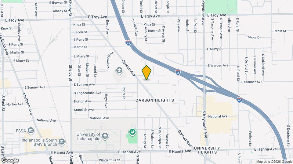 1836 E Sumner Ave Map and Location Details