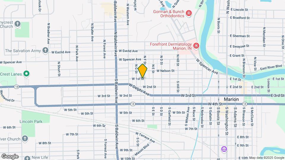 102 S F St, Unit 102 and half Mapa y Detalles de la Ubicación