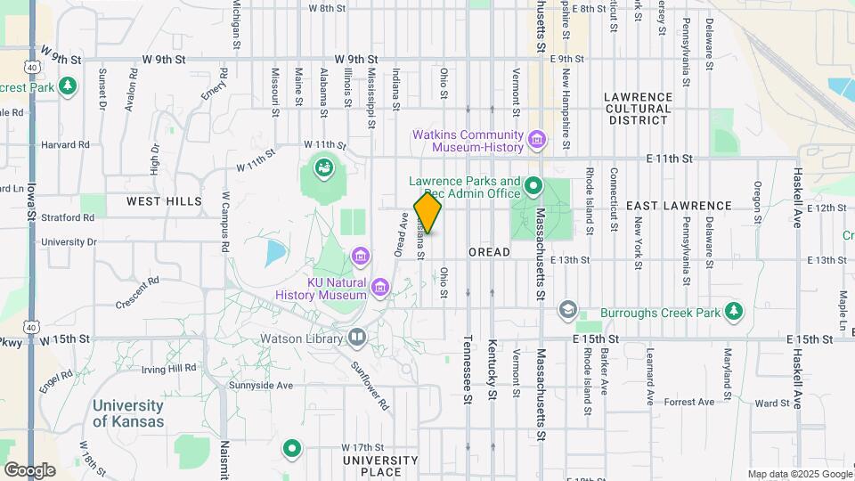 1228 Louisiana St Map and Location Details