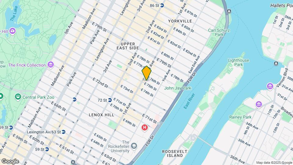 407 E 75th St Map and Location Details