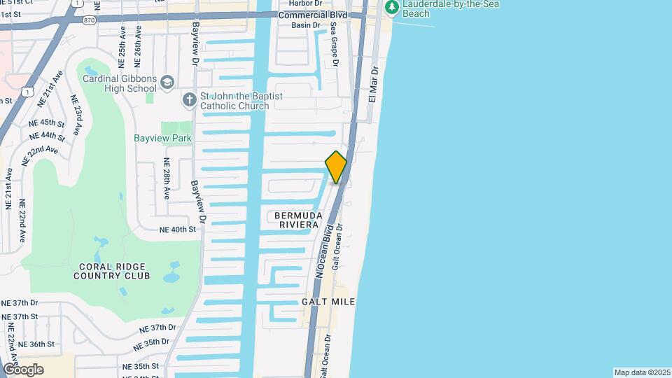 4143 N Ocean Blvd, Unit 202 Map and Location Details