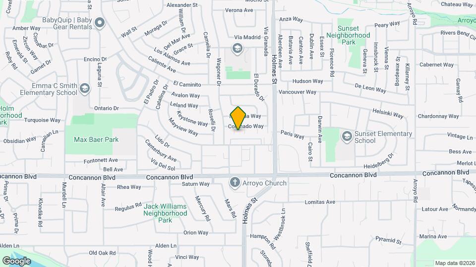 1530 La Prada Ct Map and Location Details
