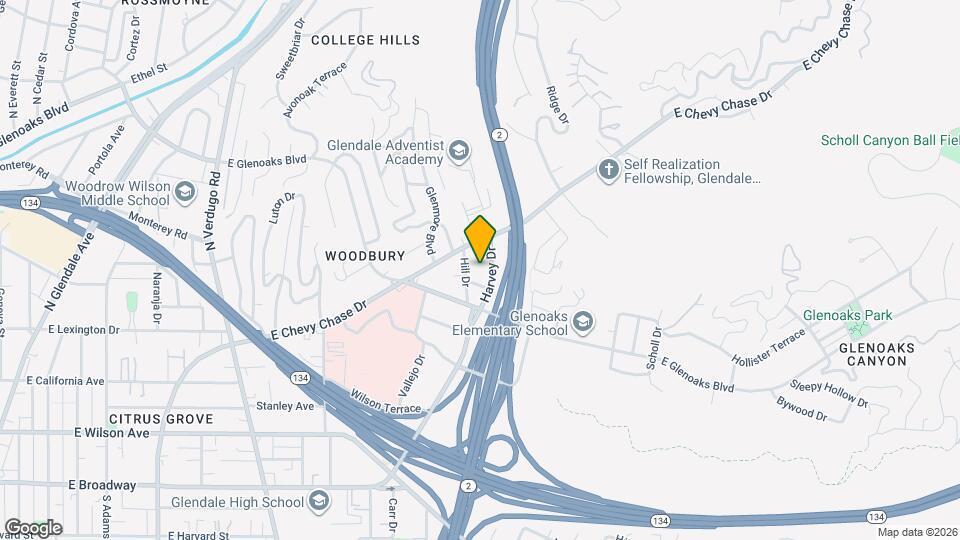 504 Hill Dr Map and Location Details