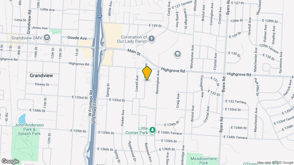 13119 Fuller Ave Map and Location Details