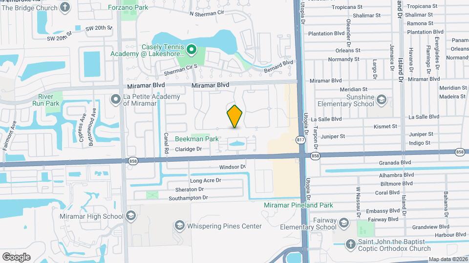 8330 SW 29th St Map and Location Details