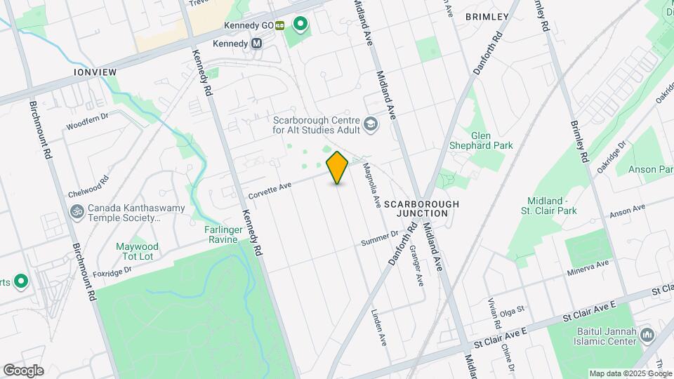 214 Linden Ave Map and Location Details