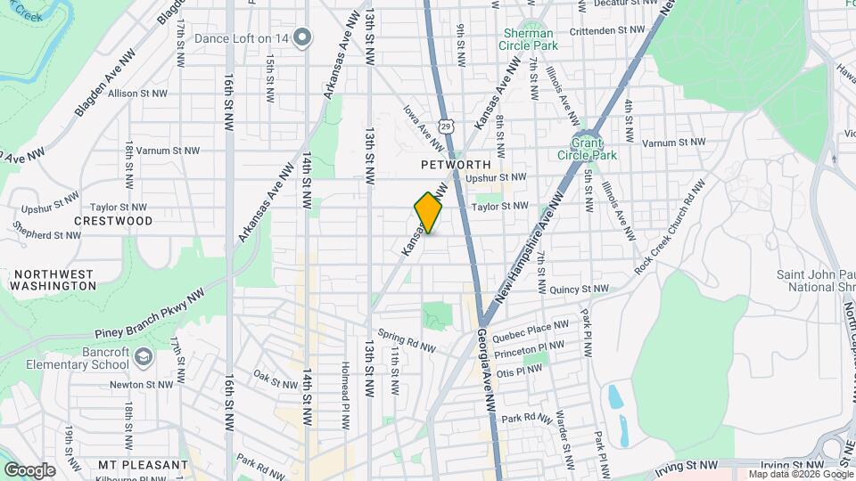952 Shepherd St NW Map and Location Details