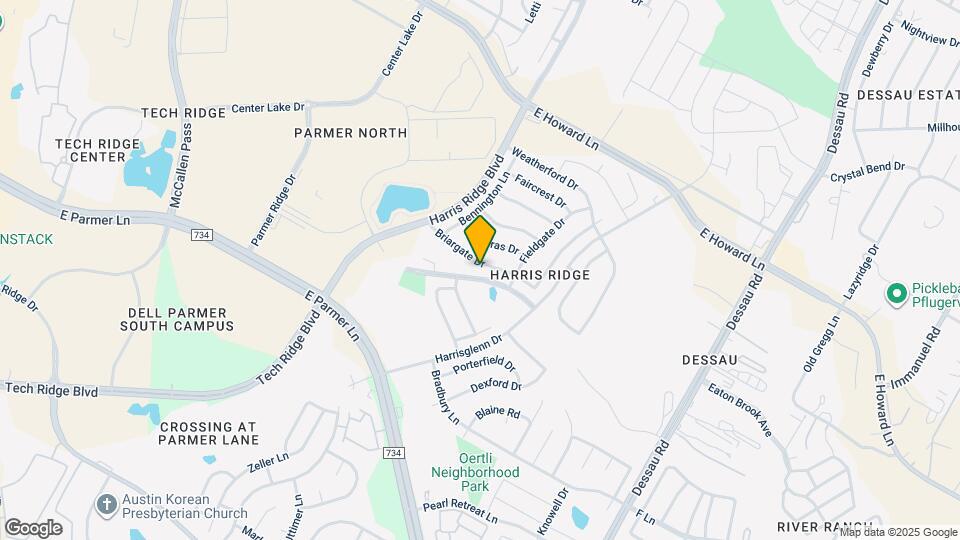 1109 Briargate Dr Map and Location Details