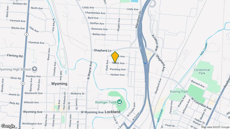 405 Home Ave Map and Location Details