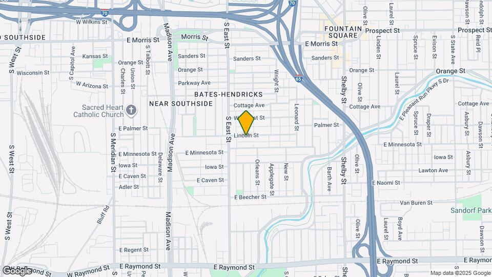 611 Lincoln St Map and Location Details