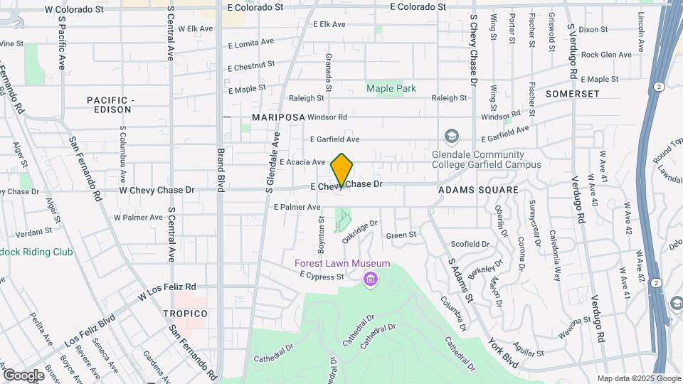 610 E Chevy Chase Dr Map and Location Details