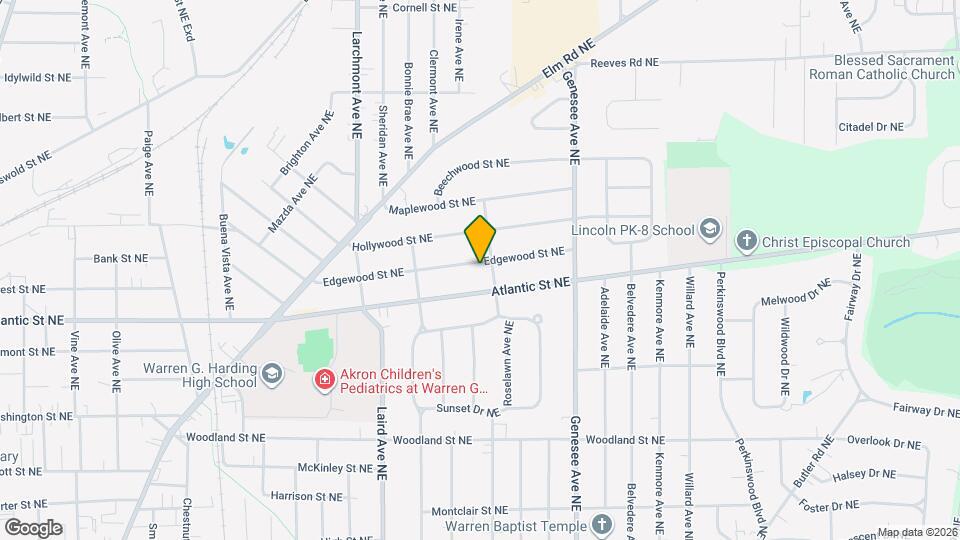 1544 Edgewood St NE Mapa y Detalles de la Ubicación