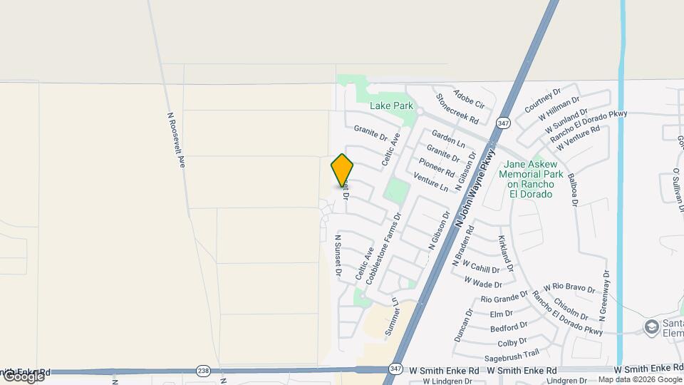 22156 N Sunset Dr Map and Location Details