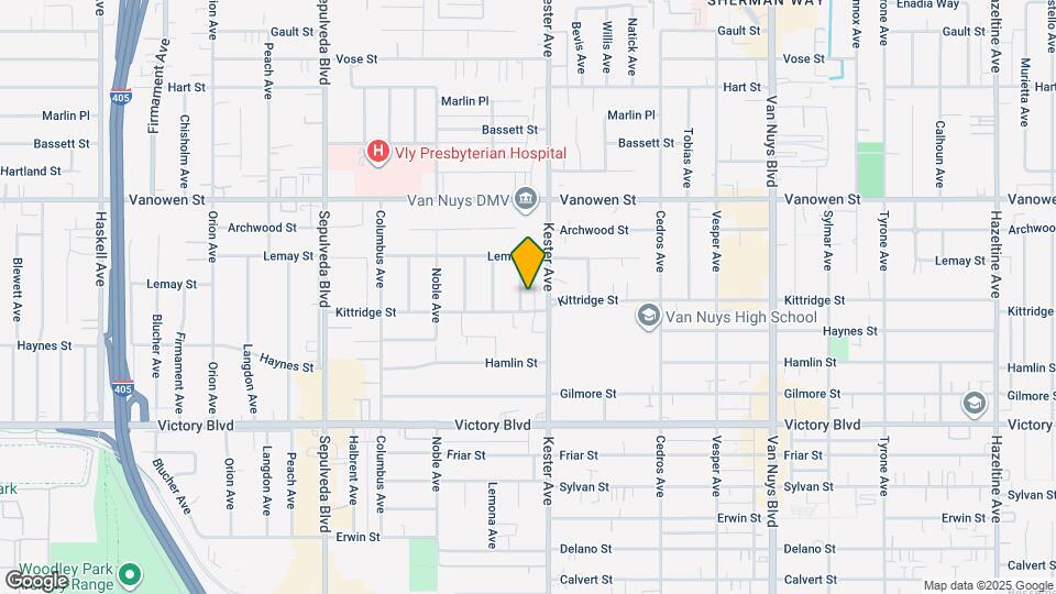 6612 Sylmar Ave Map and Location Details