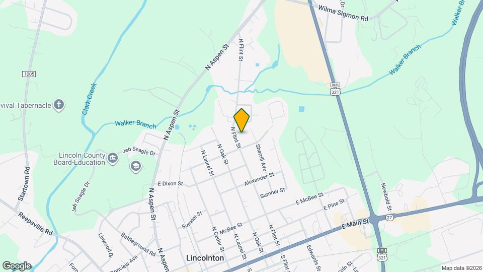 824 N Flint St Map and Location Details