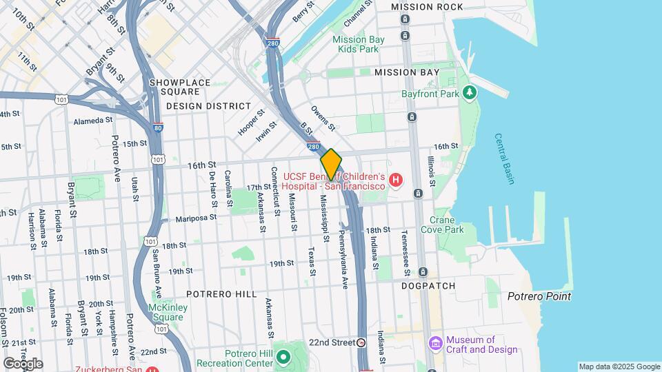 1025 17th St Map and Location Details