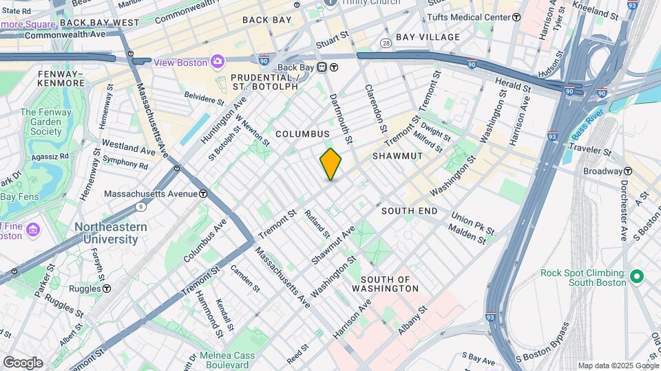 655 Tremont St Map and Location Details