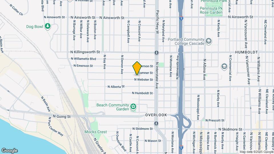 5115 N Concord Ave, Unit B Map and Location Details