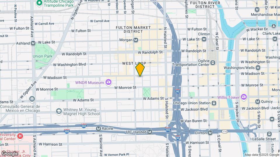 939 W Madison St Map and Location Details