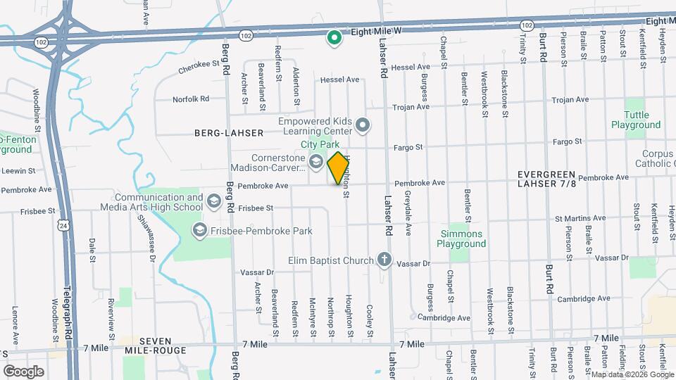 22221 Pembroke Ave Map and Location Details