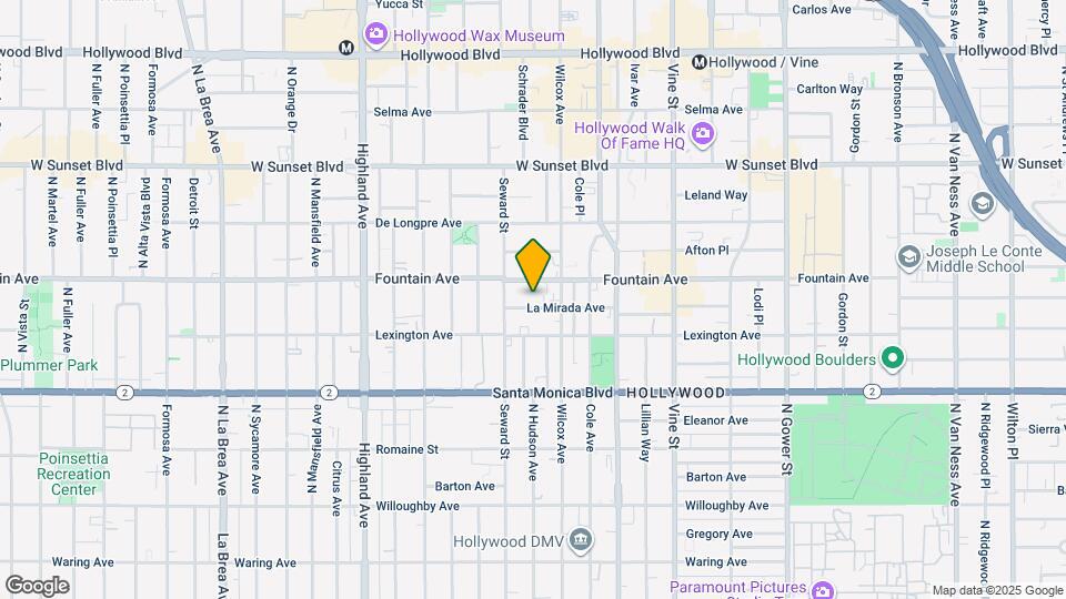6525 La Mirada Ave Map and Location Details