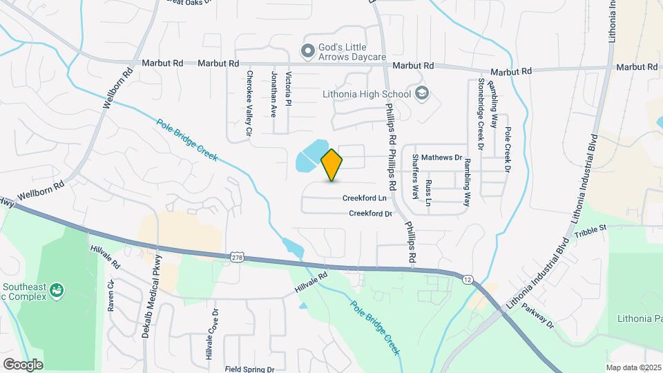 6096 Creekford Dr Map and Location Details