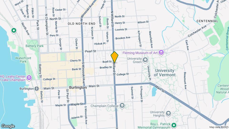 68 S Willard St Map and Location Details