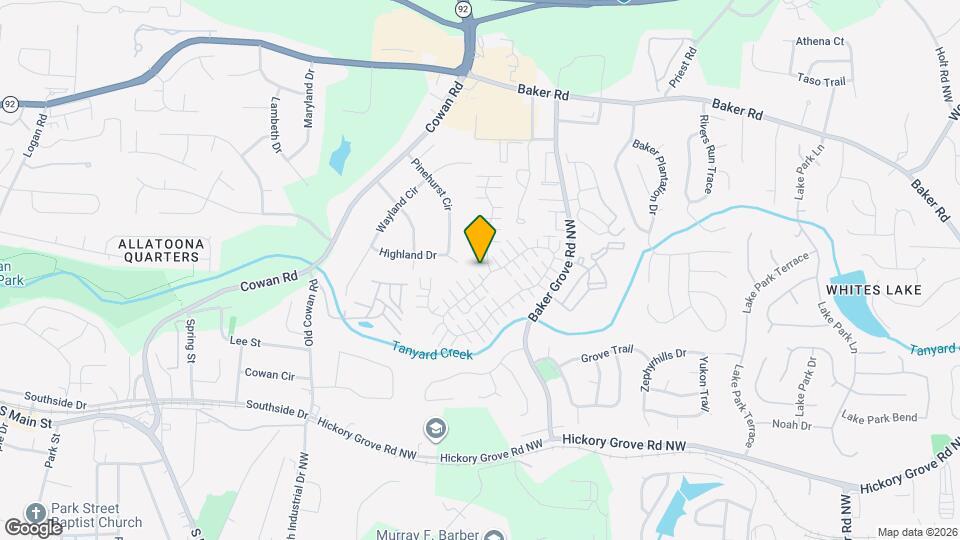 726 Windcroft Cir NW Map and Location Details