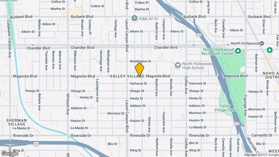 12006 Magnolia Blvd Map and Location Details