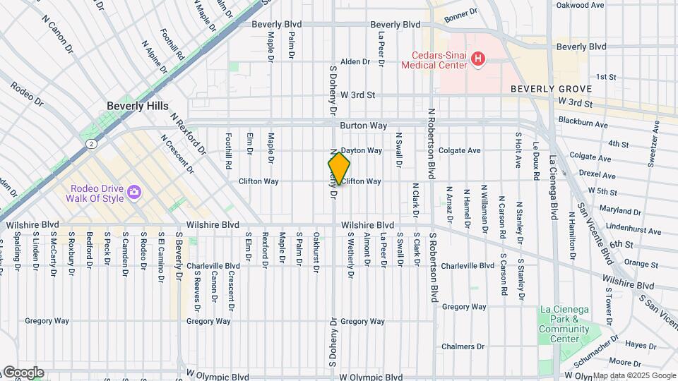 162 N Doheny Dr Map and Location Details