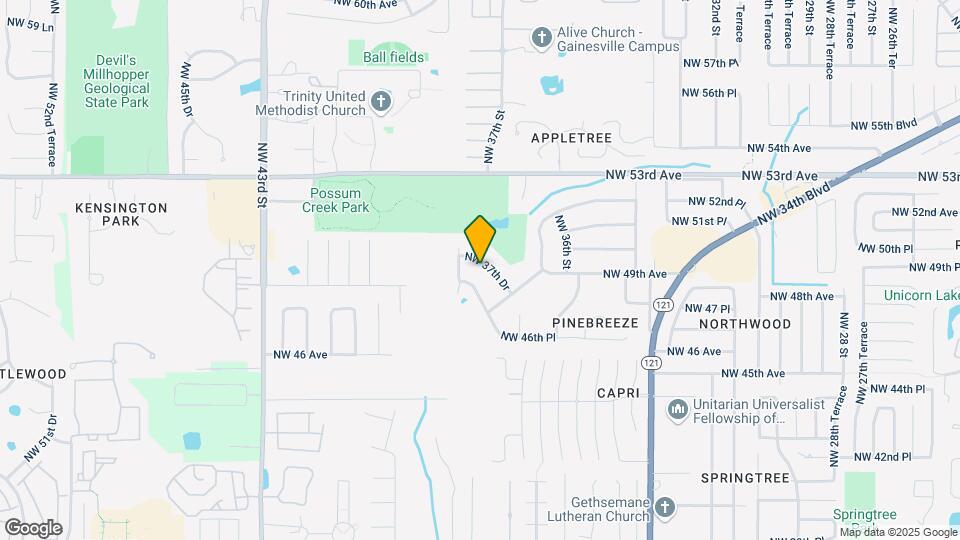 4912 NW 37th Dr Map and Location Details