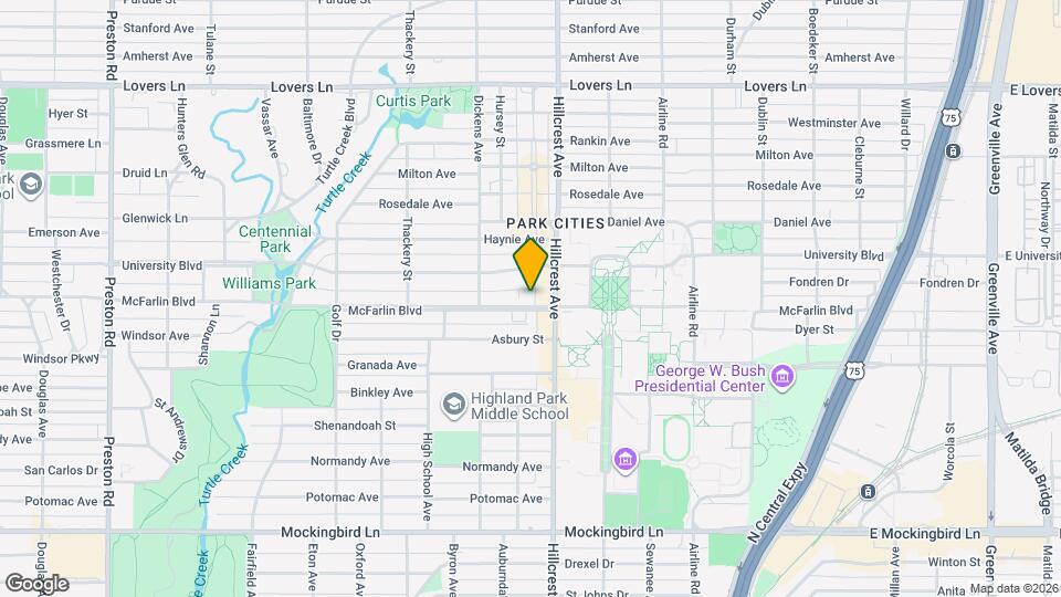 3412 McFarlin Blvd, Unit McFarlin Place Map and Location Details