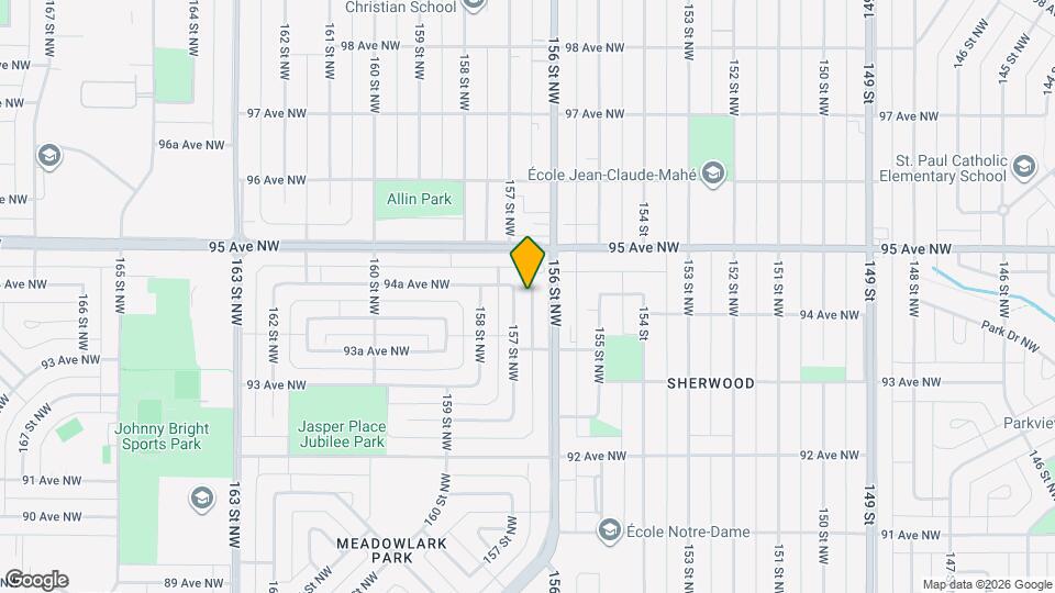 9325 157 St NW Map and Location Details