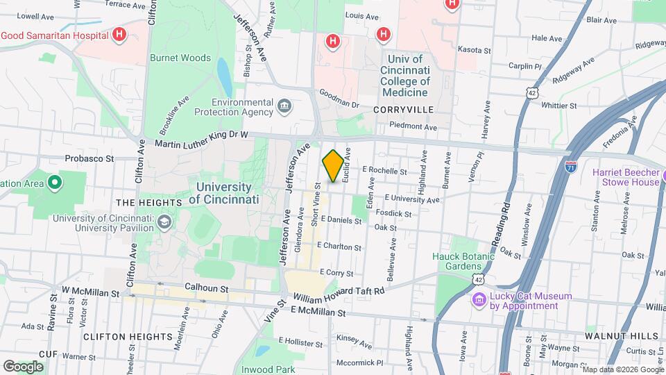 24 E University Ave Map and Location Details