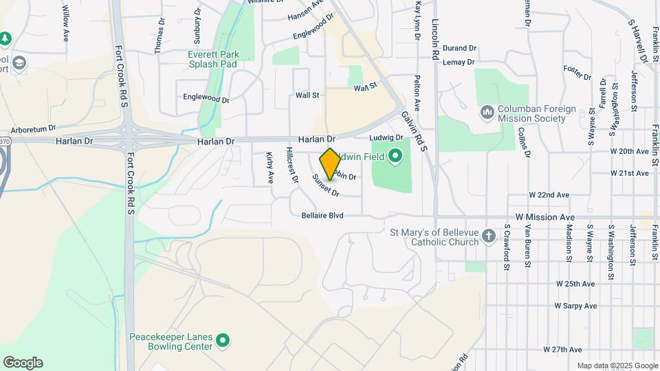 1218 Sunset Dr Mapa y Detalles de la Ubicación