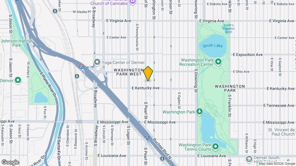 864 S Pearl St, Unit unit 3 Map and Location Details