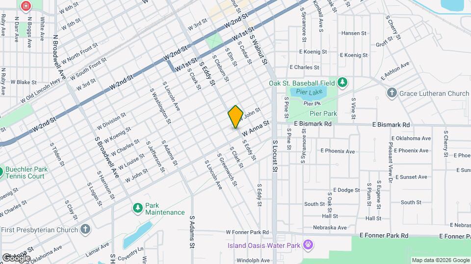 616 S Eddy St Mapa y Detalles de la Ubicación