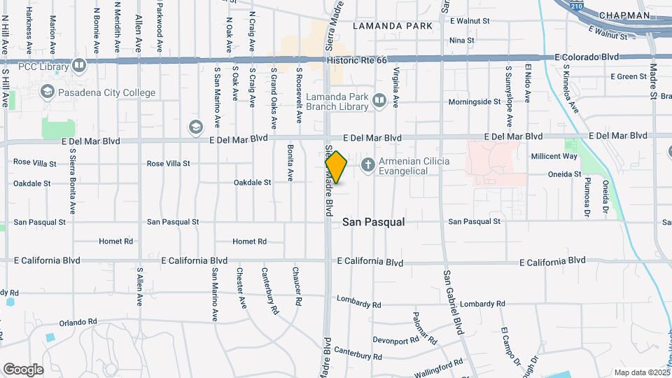 380 S Sierra Madre Blvd Map and Location Details