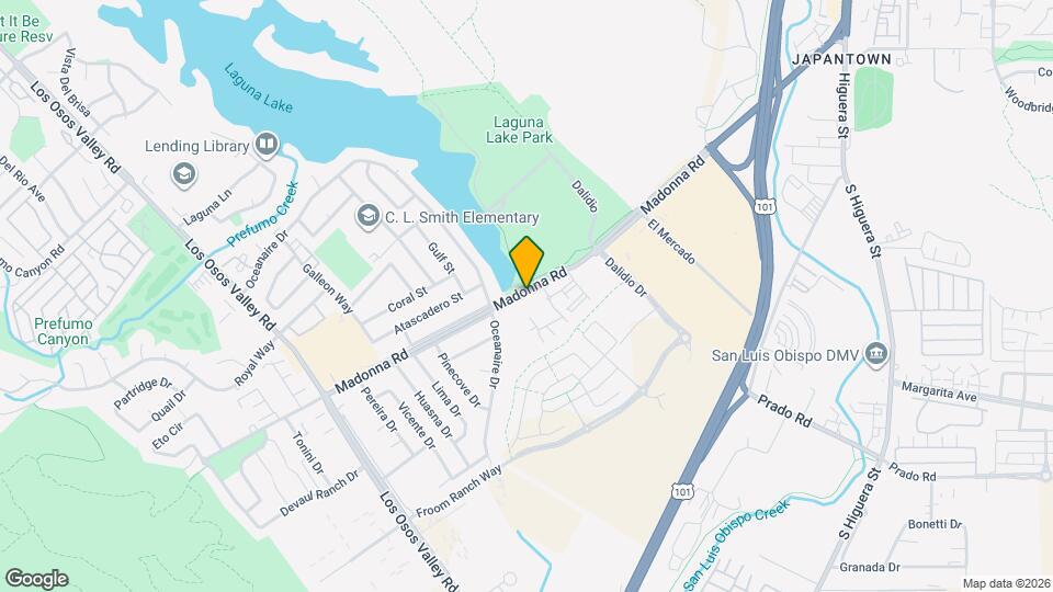 955 Madonna Rd Map and Location Details