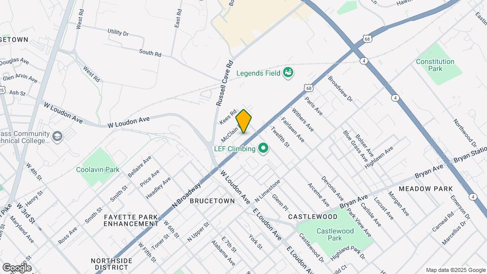 1001 N Broadway Map and Location Details