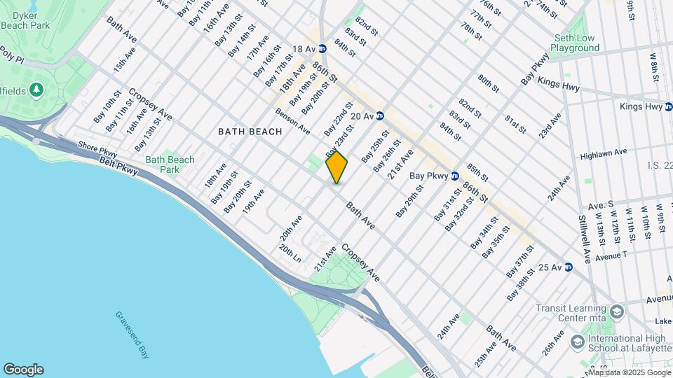 2013-2015 Bath Ave Map and Location Details