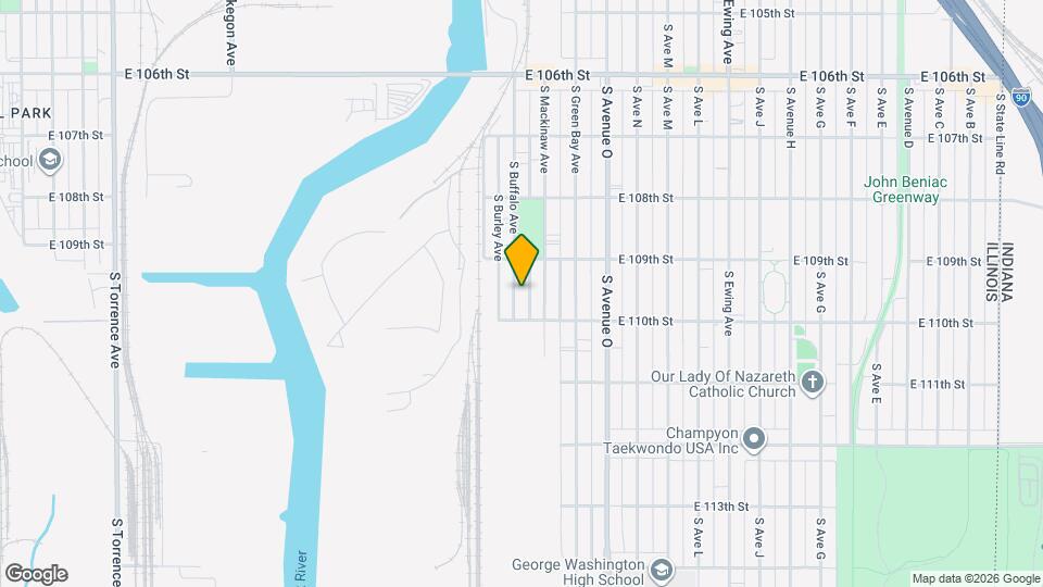 10935 S Buffalo Ave Mapa y Detalles de la Ubicación