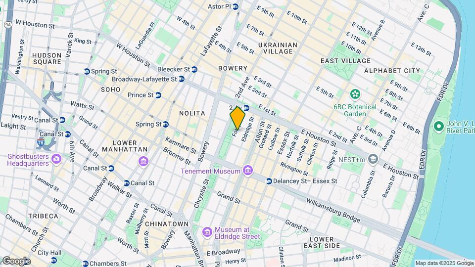 184-186 Forsyth St Mapa y Detalles de la Ubicación
