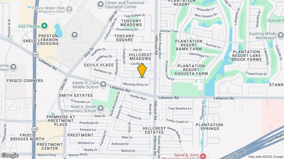 10307 Asheboro St Mapa y Detalles de la Ubicación